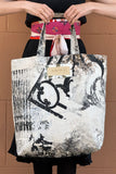 Hand Dyed & Printed Canvas Tote - Choose Print