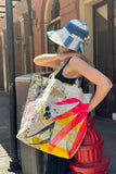 Hand Dyed & Printed Canvas Tote - Choose Print