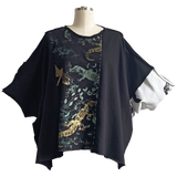 Alquimie Studio Shirts & Tops Patchwork Off-Cut Tee - Alligator Black & Natural