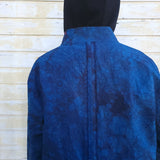 Alquimie Studio Coats & Jackets Double Zipper Coat in Cotton w/ Shatter Dye - Indigo